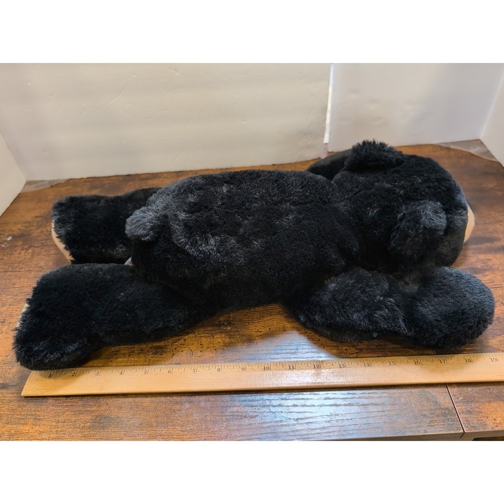 Aurora - Bear - 20" Bear - Black Snuggly Super Soft And Floppy Stuffed Animal - Picture 7 of 7